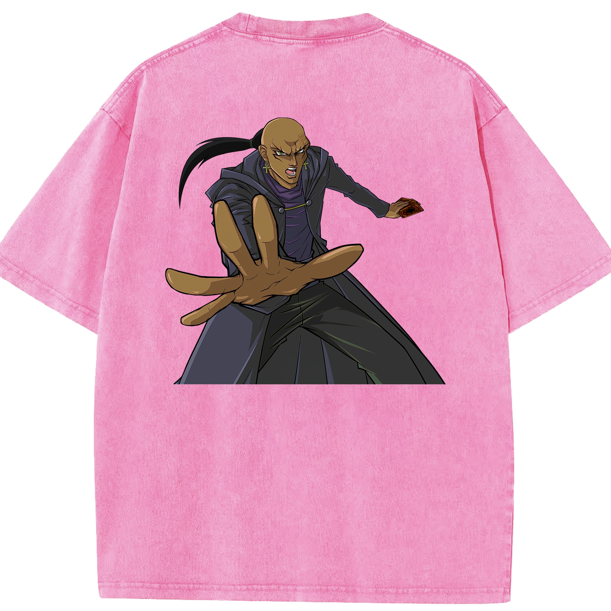 （画像用） 遊☆戯☆王 Yu-Gi-Oh! 綿100% ヴィンテージ風 半袖Tシャツ（背面プリント）